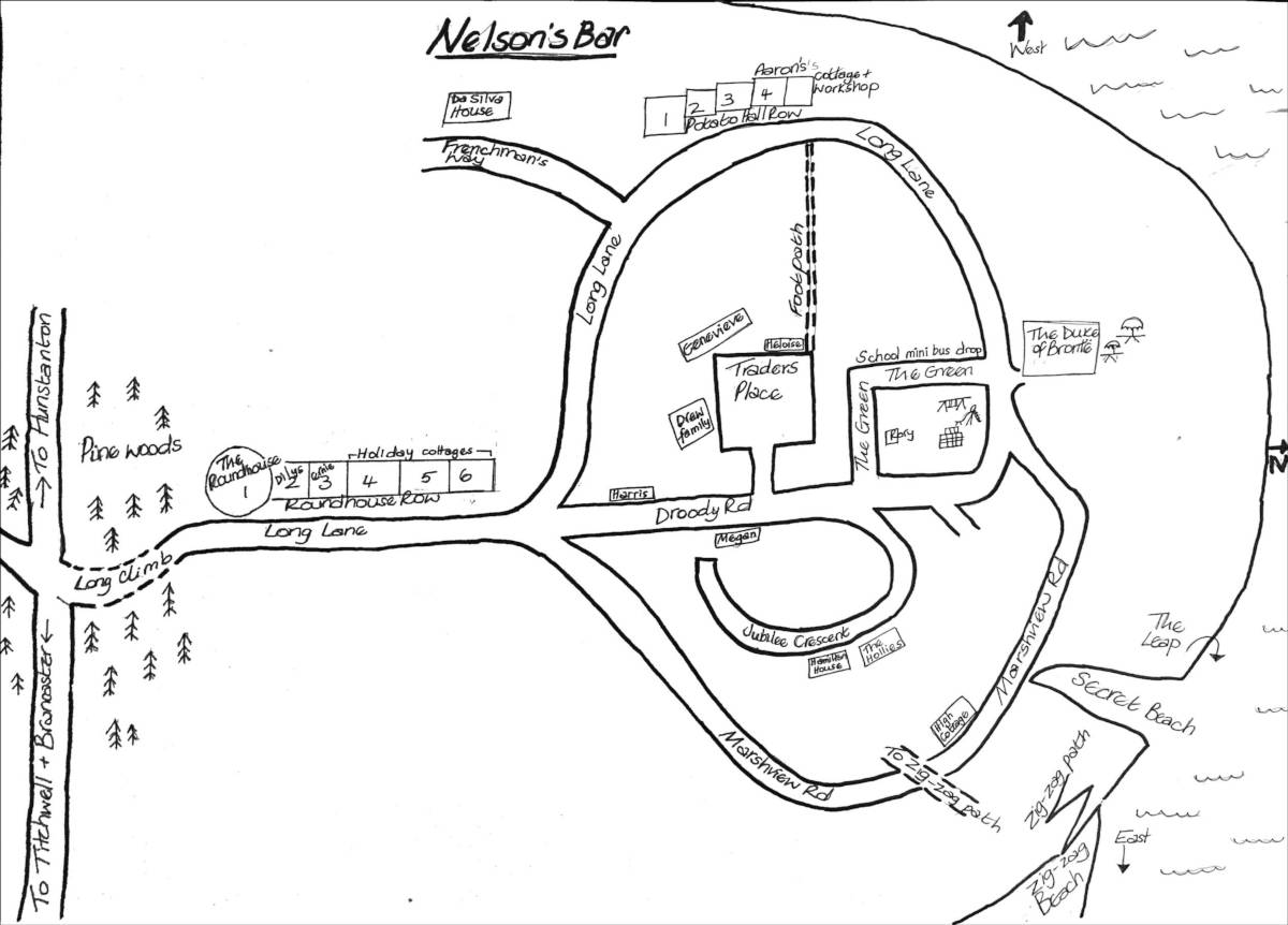 Nelson's Bar Map: More about Nelson's Bar - the books, the characters, the events and locations